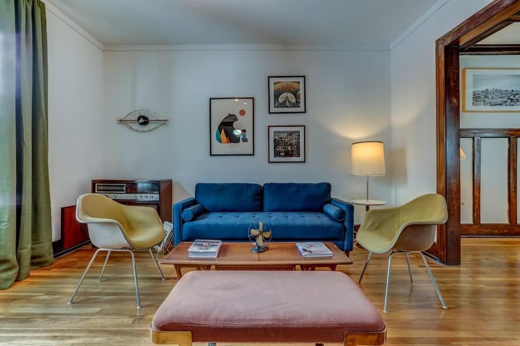 Luxe Mid-Century Styled Historic Townhouse #1 Villa Detroit Exterior photo